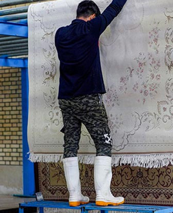 گرم خانه یا سالن خشک کردن در قالیشویی بلوار الغدیر قم